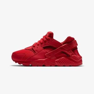 Nike Huarache Run Gs 654275-600 Youth Triple Red Running Shoes Size US 4.5Y